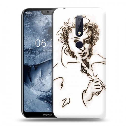 Дизайнерский силиконовый чехол для Nokia 6.1 Plus Пушкин