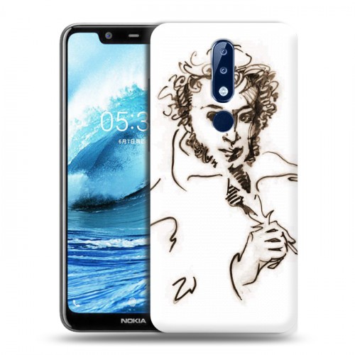 Дизайнерский силиконовый чехол для Nokia 5.1 Plus Пушкин