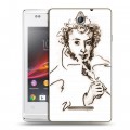 Дизайнерский пластиковый чехол для Sony Xperia E Пушкин