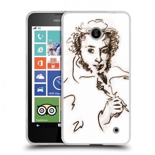 Дизайнерский пластиковый чехол для Nokia Lumia 630/635 Пушкин