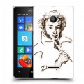 Дизайнерский пластиковый чехол для Microsoft Lumia 435 Пушкин