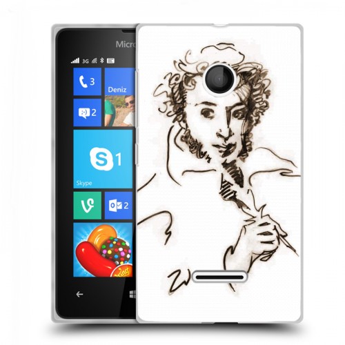 Дизайнерский пластиковый чехол для Microsoft Lumia 435 Пушкин