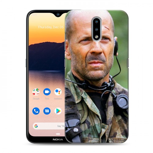 Дизайнерский силиконовый чехол для Nokia 2.3 Bruce willis