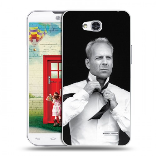 Дизайнерский пластиковый чехол для LG L80 Bruce willis