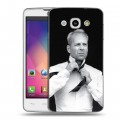 Дизайнерский пластиковый чехол для LG L60 Bruce willis