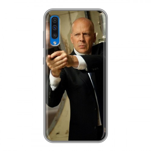 Дизайнерский силиконовый чехол для Samsung Galaxy A50 Bruce willis