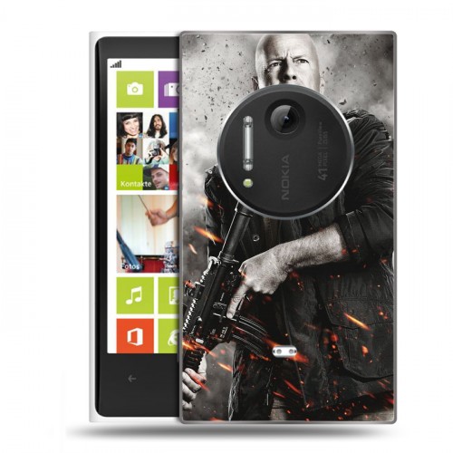 Дизайнерский пластиковый чехол для Nokia Lumia 1020 Bruce willis