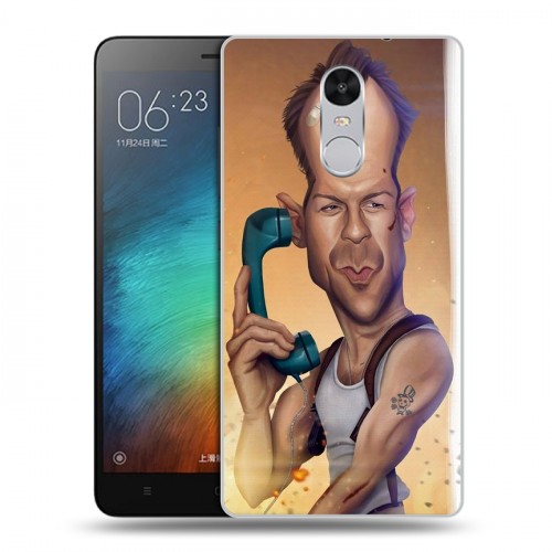 Дизайнерский силиконовый чехол для Xiaomi RedMi Pro Bruce willis