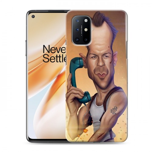 Дизайнерский пластиковый чехол для OnePlus 8T Bruce willis