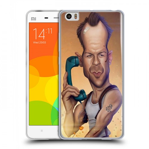 Дизайнерский пластиковый чехол для Xiaomi Mi Note Bruce willis