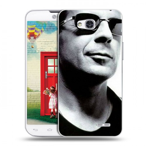 Дизайнерский пластиковый чехол для LG L80 Bruce willis