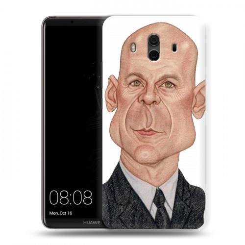 Дизайнерский пластиковый чехол для Huawei Mate 10 Bruce willis