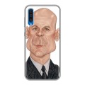 Дизайнерский силиконовый с усиленными углами чехол для Samsung Galaxy A50 Bruce willis