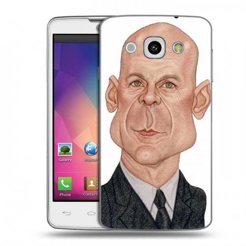 Дизайнерский пластиковый чехол для LG L60 Bruce willis