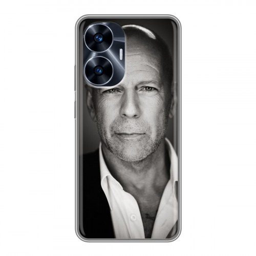 Дизайнерский пластиковый чехол для Realme C55 Bruce willis