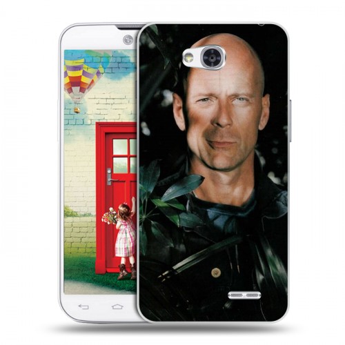 Дизайнерский пластиковый чехол для LG L80 Bruce willis