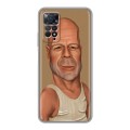 Дизайнерский пластиковый чехол для Xiaomi Redmi Note 11 Pro Bruce willis