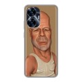 Дизайнерский силиконовый с усиленными углами чехол для Realme C55 Bruce willis