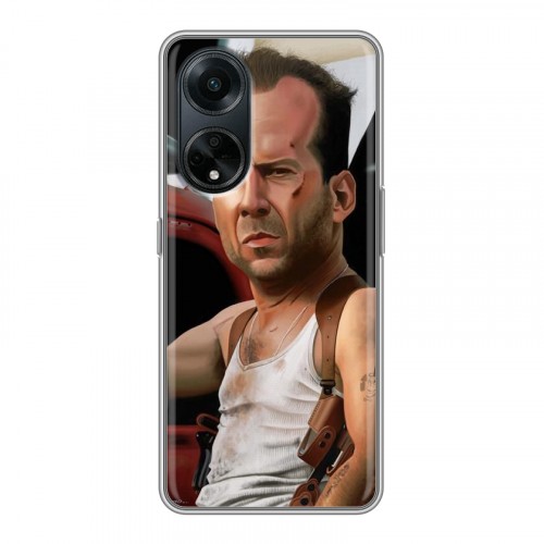 Дизайнерский силиконовый чехол для OPPO A98 Bruce willis