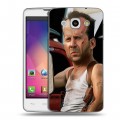 Дизайнерский пластиковый чехол для LG L60 Bruce willis