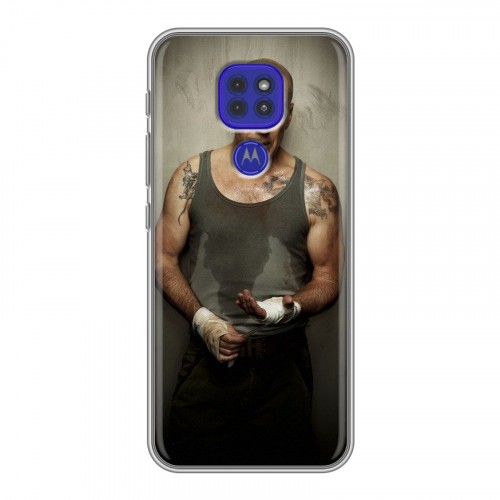 Дизайнерский силиконовый чехол для Motorola Moto G9 Play Bruce willis