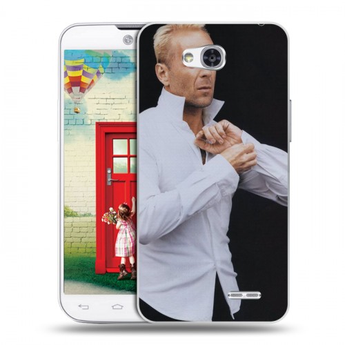 Дизайнерский пластиковый чехол для LG L80 Bruce willis