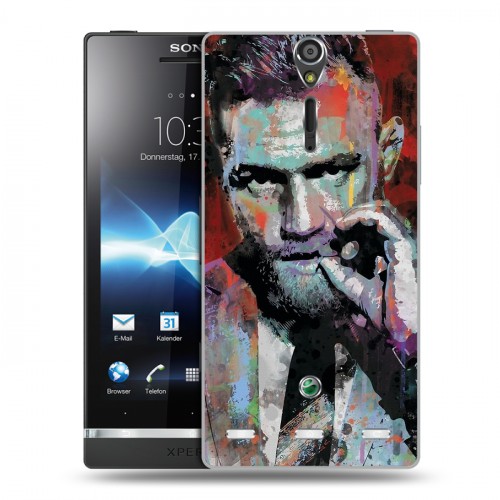 Дизайнерский пластиковый чехол для Sony Xperia S Конор Макгрегор