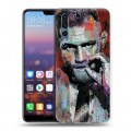 Дизайнерский силиконовый с усиленными углами чехол для Huawei P20 Pro Конор Макгрегор