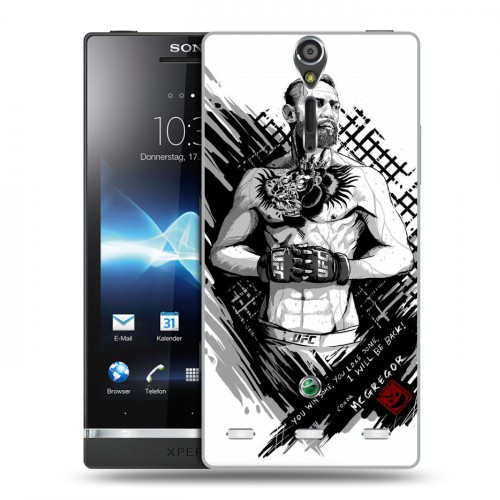 Дизайнерский пластиковый чехол для Sony Xperia S Конор Макгрегор