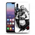 Дизайнерский силиконовый с усиленными углами чехол для Huawei P20 Pro Конор Макгрегор