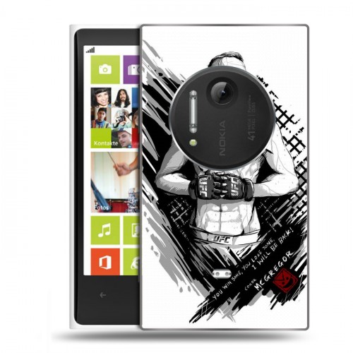 Дизайнерский пластиковый чехол для Nokia Lumia 1020 Конор Макгрегор