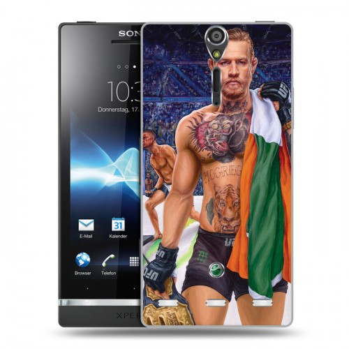 Дизайнерский пластиковый чехол для Sony Xperia S Конор Макгрегор