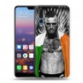 Дизайнерский силиконовый с усиленными углами чехол для Huawei P20 Pro Конор Макгрегор