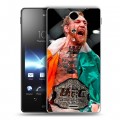 Дизайнерский пластиковый чехол для Sony Xperia TX Конор Макгрегор