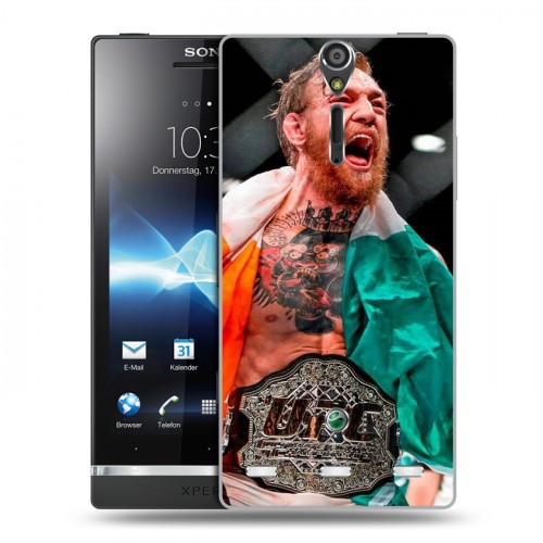 Дизайнерский пластиковый чехол для Sony Xperia S Конор Макгрегор