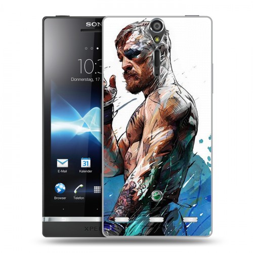 Дизайнерский пластиковый чехол для Sony Xperia S Конор Макгрегор