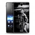 Дизайнерский пластиковый чехол для Sony Xperia TX Конор Макгрегор