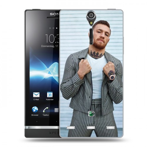 Дизайнерский пластиковый чехол для Sony Xperia S Конор Макгрегор