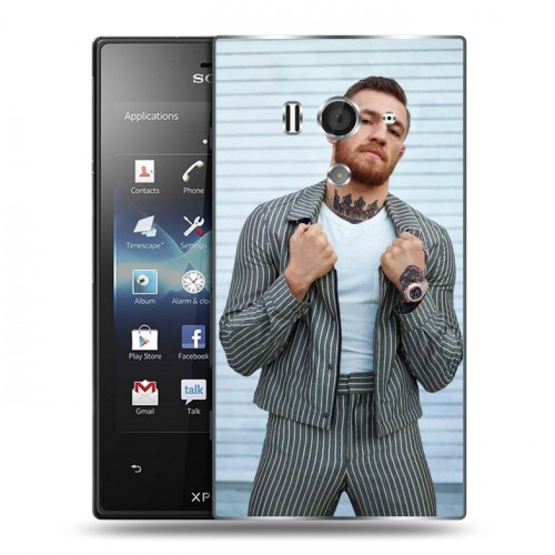 Дизайнерский пластиковый чехол для Sony Xperia acro S Конор Макгрегор