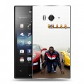 Дизайнерский пластиковый чехол для Sony Xperia acro S Усейн Болт