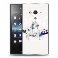 Дизайнерский пластиковый чехол для Sony Xperia acro S Усейн Болт