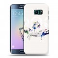 Дизайнерский пластиковый чехол для Samsung Galaxy S6 Edge Усейн Болт