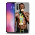 Дизайнерский силиконовый с усиленными углами чехол для Xiaomi Mi9 Усейн Болт