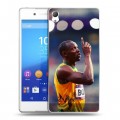 Дизайнерский пластиковый чехол для Sony Xperia Z3+ Усейн Болт