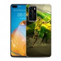 Дизайнерский силиконовый с усиленными углами чехол для Huawei P40 Усейн Болт