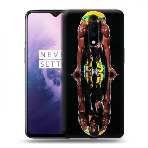 Дизайнерский пластиковый чехол для OnePlus 7 Усейн Болт