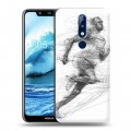 Дизайнерский силиконовый чехол для Nokia 5.1 Plus Усейн Болт