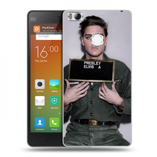 Дизайнерский силиконовый чехол для Xiaomi Mi4S Элвис Пресли