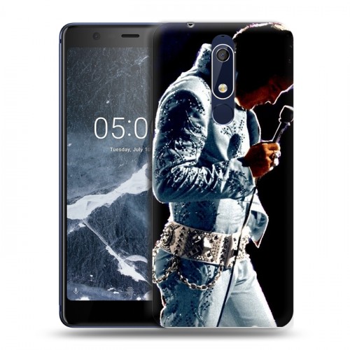 Дизайнерский пластиковый чехол для Nokia 5.1 Элвис Пресли