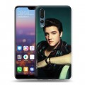 Дизайнерский силиконовый с усиленными углами чехол для Huawei P20 Pro Элвис Пресли